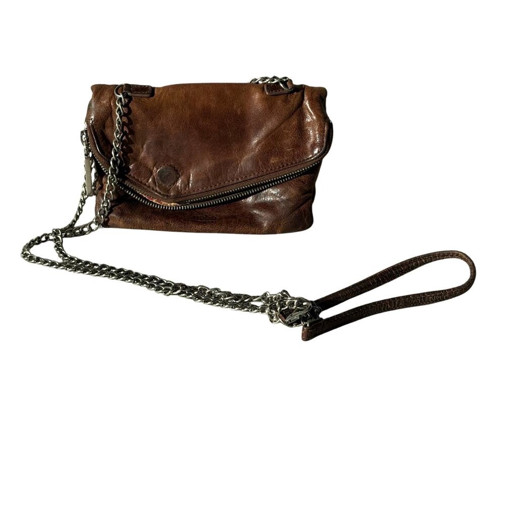 Hobo International Crossbody Chain Strap
 Brown Leather